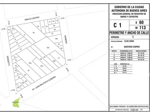 Terreno en Venta en Villa Luro, USD 295.000