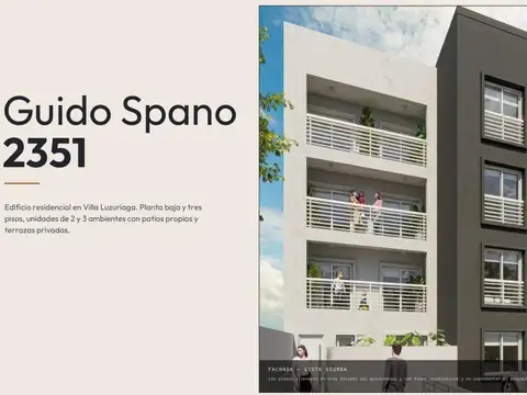 Departamento 2 ambientes con Terraza Propia Villa Luzuriaga