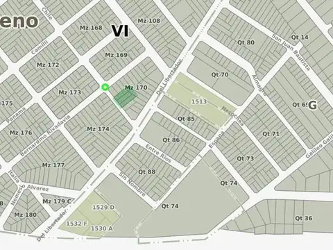 Terreno en Venta de 1036,0 m2