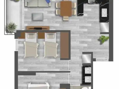 Departamento en Venta en Barrio Del Combate, USD 96.000