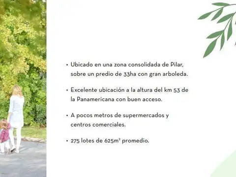 Divino Lote En Venta En Barrio La Estela, Pilar. Anticipo, Cuotas Y Refuerzo.