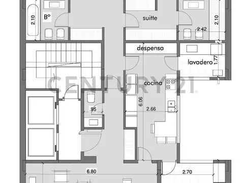 Departamento en Venta de 6 ambientes