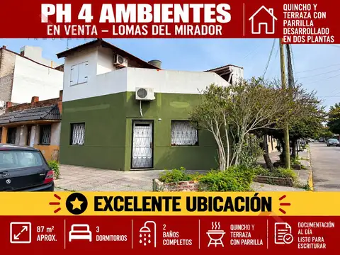 PH EN 2 PLANTAS - A 400mts DE AV. ROSAS - RAPIDO ACCESO A CAPITAL- SIN EXPENSAS