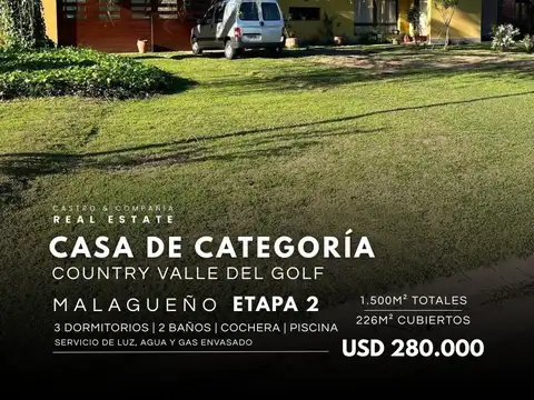 Venta Casa 3 Dormitorios Y Piscina En Valle Del Golf- Malagueño