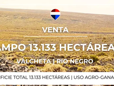 VENTA CAMPO - VALCHETA - RIO NEGRO