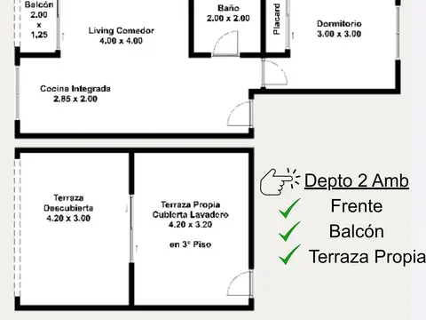 Departamento en Venta en Lomas del Mirador, USD 65.000