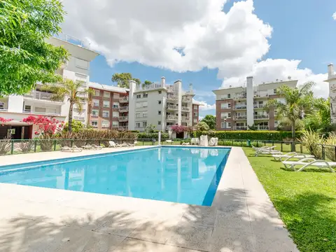 Impecable departamento en venta de tres ambientes con cochera en Talar de Martínez, con amenities.