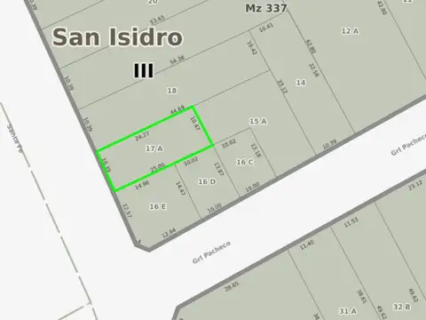 Terreno en Venta de 255,0 m2