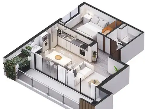 Departamento 4 ambientes con 3 baños