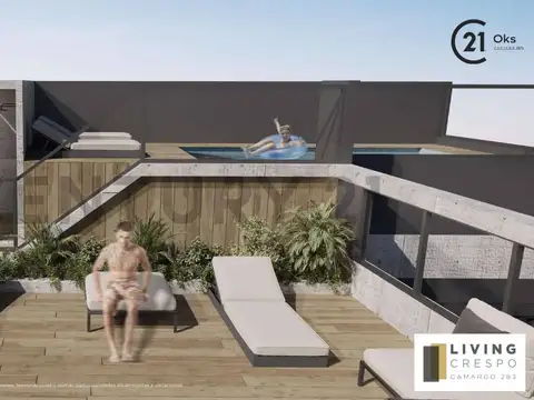 Departamento 5 ambientes  balcón  aterrazado en Villa Crespo