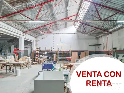 VENTA CON RENTA Nave industrial 1200 M2 con gas industrial - Florida Oeste