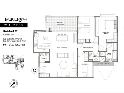 Departamento en Venta 4 ambientes en Villa Crespo