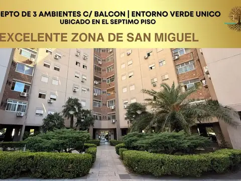 Venta dpto 3 amb con balcon Muñiz
