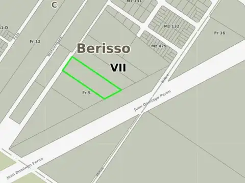 Terreno en Venta en Berisso, USD 21.000