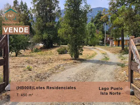 (HB008) LAGO PUELO (Isla Norte) Lotes de 450mtrs2