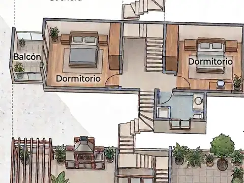 Depto Tipo Casa en Venta en Villa General Mitre, USD 180.000