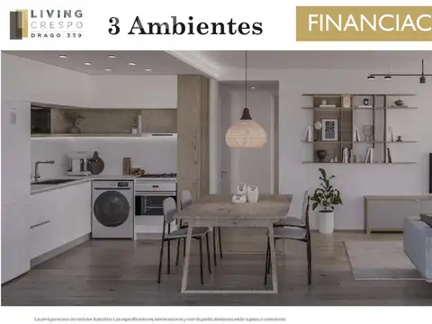 Venta 3 ambientes semipiso con gran balcón, Amenities - Cuotas en PESOS