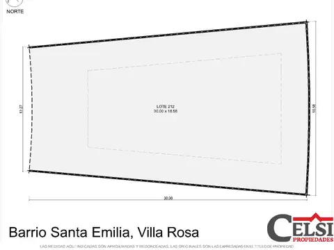 Venta Lote Central en Pilar del Este -Barrio Santa Emilia