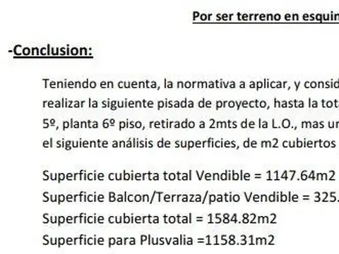 Terreno en Venta de 519,0 m2
