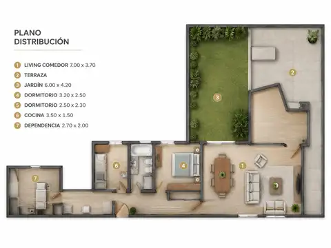 Departamento en Alquiler Apto profesional