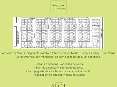 OPORTUNIDAD a valor pozo, terreno en venta en Los Laureles, Loma Verde, lote interno.