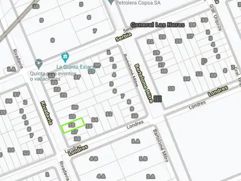 Rivadavia e/ Serbia y Londres