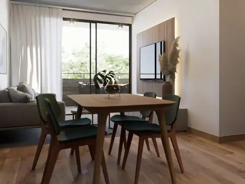 Departamento 2 ambientes con 1 baño