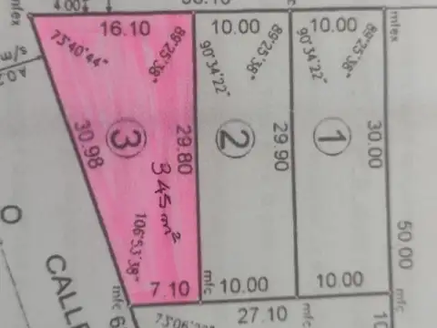 TERRENO EN ESQUINA 345M2