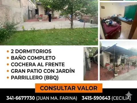 CASA AL FRENTE A MODERNIZAR SOBRE AV. ARIJÓN 3970