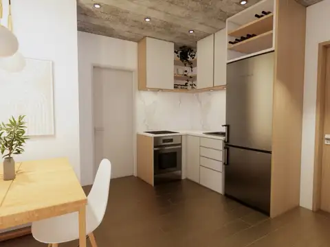 Departamento 2 ambientes con 1 baño