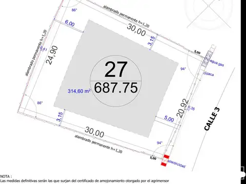 Terreno en Venta en Barrio Arenas Chico, USD 45.000