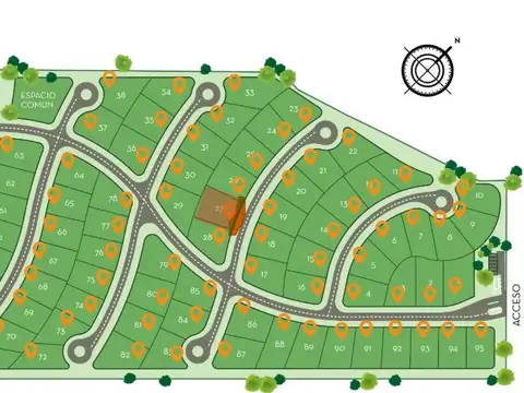 Terreno en  ArenasChico de 602 mts. Nro 45.