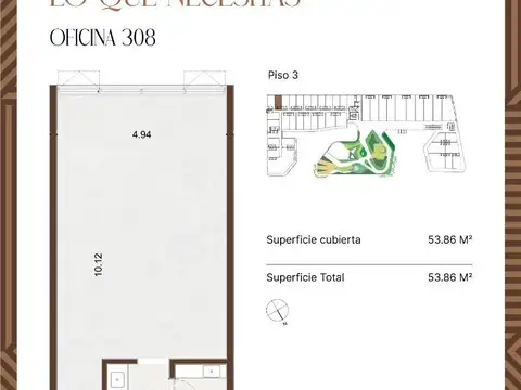 Martin Fierro 3600, Piso 3