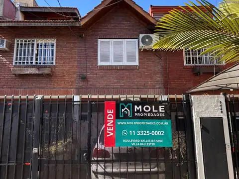 Casa Dúplex 3 ambientes con patio en Venta en Villa Ballester, San Martin