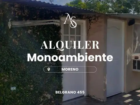 departamento en alquiler  en moreno