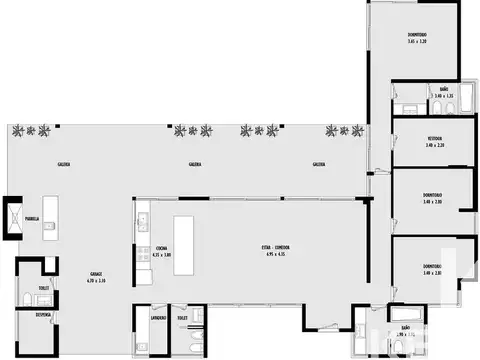 Casa en Venta con 3 cocheras