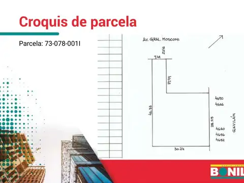 Terreno en Venta de 987,0 m2