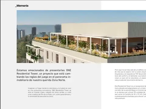 Departamento en Venta de 1 dormitorio