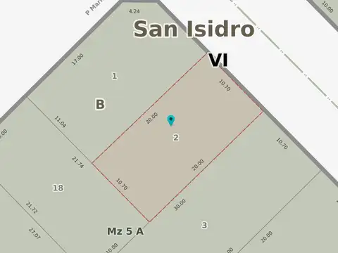 TERRENO EN VENTA SOBRE CALLE BERNARDO DE IRIGOYEN