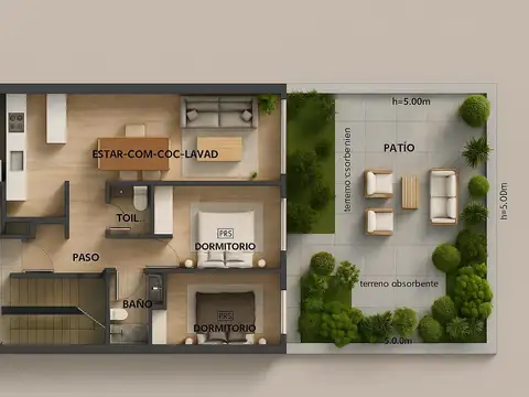 Departamento en Venta de 2 dormitorios