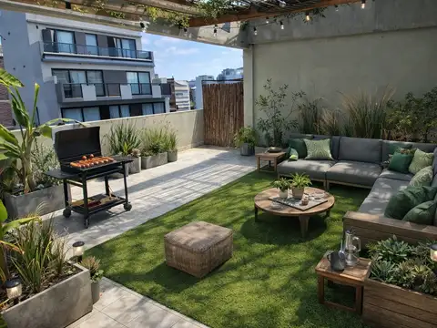 Duplex 2 Ambientes divisibles mas terraza propia enorme y balcon