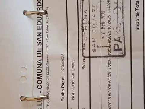 Terreno en Venta en San Eduardo, USD 19.500