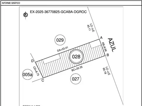 Terreno en Venta 33  mts Fondo