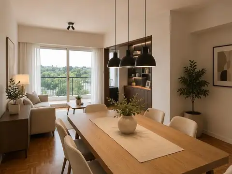 Departamento 3 ambientes con 2 baños