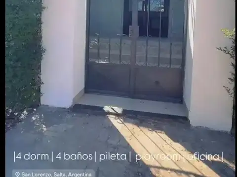 Exc casa 4 dor Alq gal/asad/pileta/jard Belgrano al 100