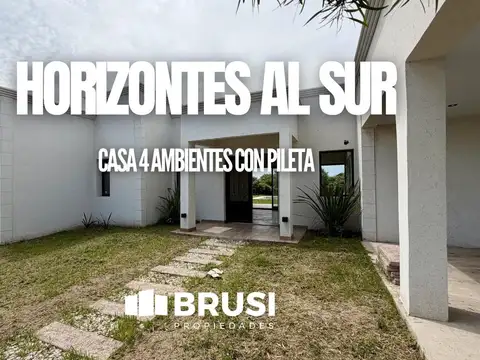 CASA EN VENTA EN HORIZONTES AL SUR - 4 AMBIENTES