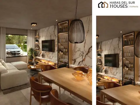 Casa 3 ambientes con 2 baños