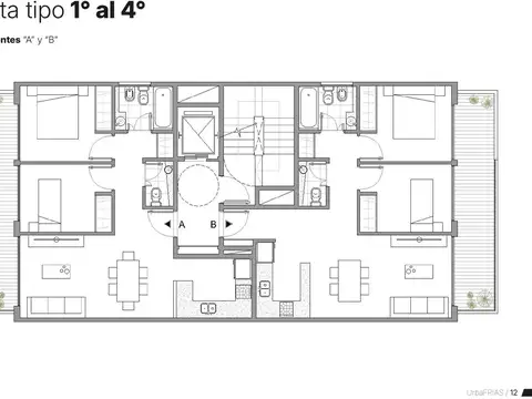 Departamento en Venta de 3 ambientes