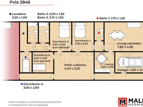 Casa en Venta de 4 dormitorios
