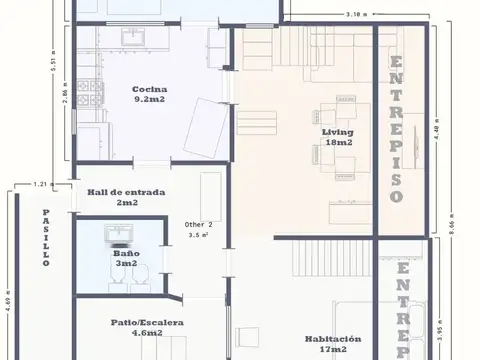 Depto Tipo Casa en Venta 55 años